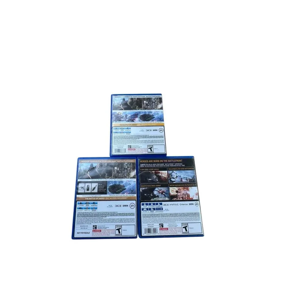 STAR WARS BATTLEFRONT 1 , 2 And Deluxe Edition For PlayStation 4 Bundle Lot